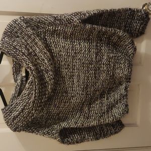 Debut Gray Cowl Neck Sweater Size S